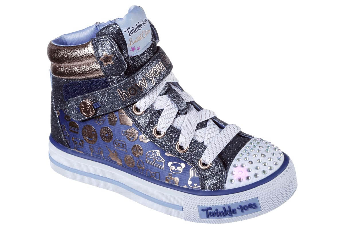 SKECHERS TWINKLE TOES GIGGLE GLAM NAVY SKECHERS TWINKLE TOES GIGGLE GLAM NAVY