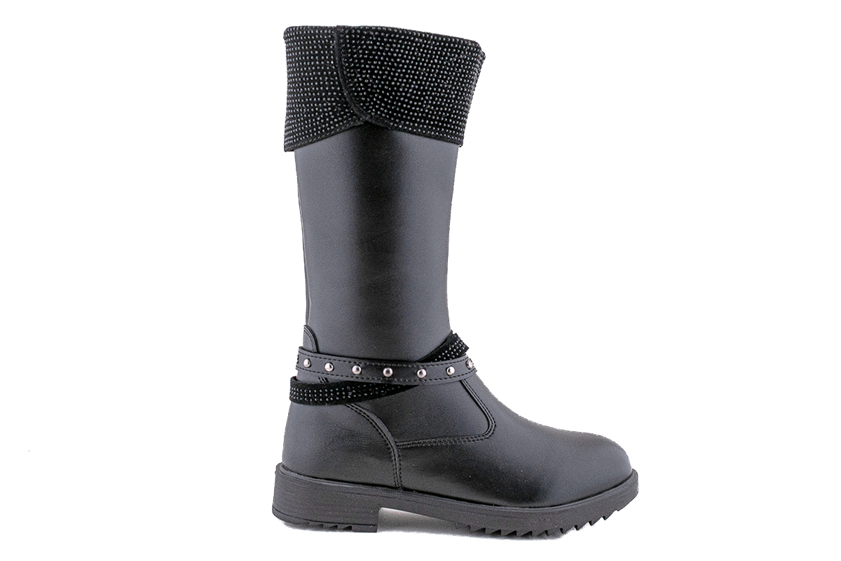 ΠΑΙΔΙΚΕΣ ΜΠΟΤΕΣ ECO LEATHER ΣΤΡΑΣ ΤΡΟΥΚΣ BLACK ΠΑΙΔΙΚΕΣ ΜΠΟΤΕΣ ECO LEATHER ΣΤΡΑΣ ΤΡΟΥΚΣ BLACK