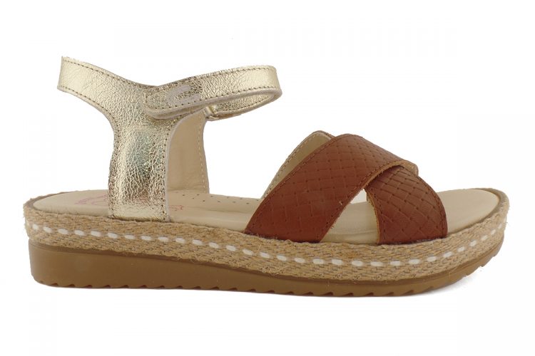ΠΑΙΔΙΚΑ ΠΕΔΙΛΑ ΔΕΡΜΑ CROCODILINO ΣΟΛΑ ΣΧΟΙΝΙ BROWN