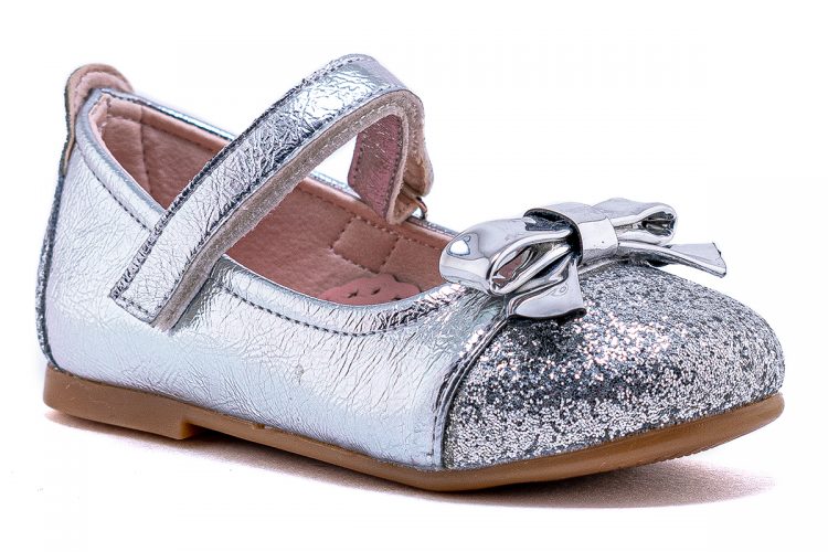 ΠΑΙΔΙΚΕΣ ECO LEATHER ΜΠΑΡΕΤΕΣ GLITTER SILVER