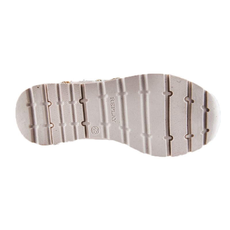 Replay Χαμηλο Casual Κοριτσι Hendrix JS180045T - ΜΠΕΖ-ΧΡΥΣΟ REPLAY ΧΑΜΗΛΟ CASUAL ΚΟΡΙΤΣΙ HENDRIX