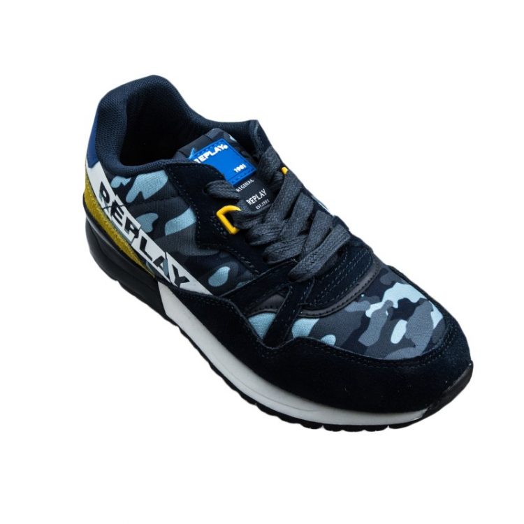Replay Χαμηλό Casual Αγόρι Kazuki JS290004L - ΜΠΛΕ-ΠΑΡΑΛΛΑΓΗ