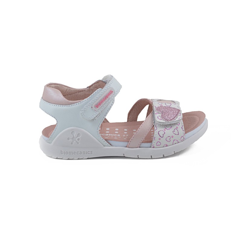 Biomecanics Πέδιλο Κορίτσι 202170 - ΛΕΥΚΟ-ΡΟΖ BIOMECANICS παιδικό πέδιλο για κορίτσια που θέλουν να είναι δροσερά και άνετα στις καλοκαιρινές βόλτες!