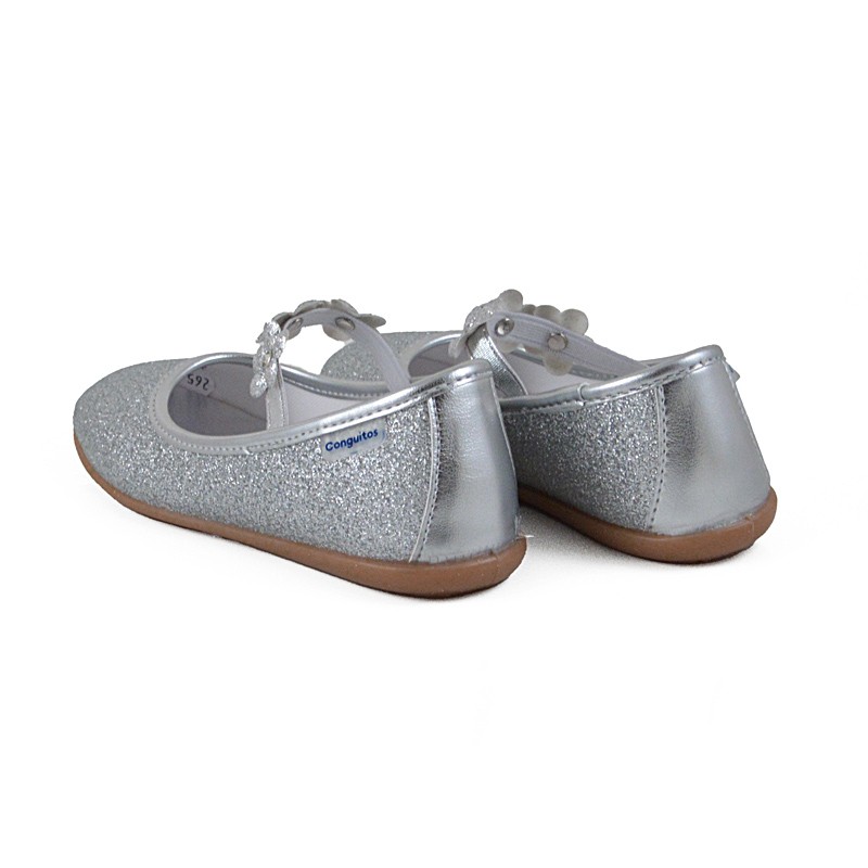 Conguitos Μπαρέτα Κορίτσι KV1 26509 - ΑΣΗΜΙ-GLITTER Conguitos παιδικό παπούτσι με μπαρέτα για κορίτσια που αγαπούν τη λάμψη!