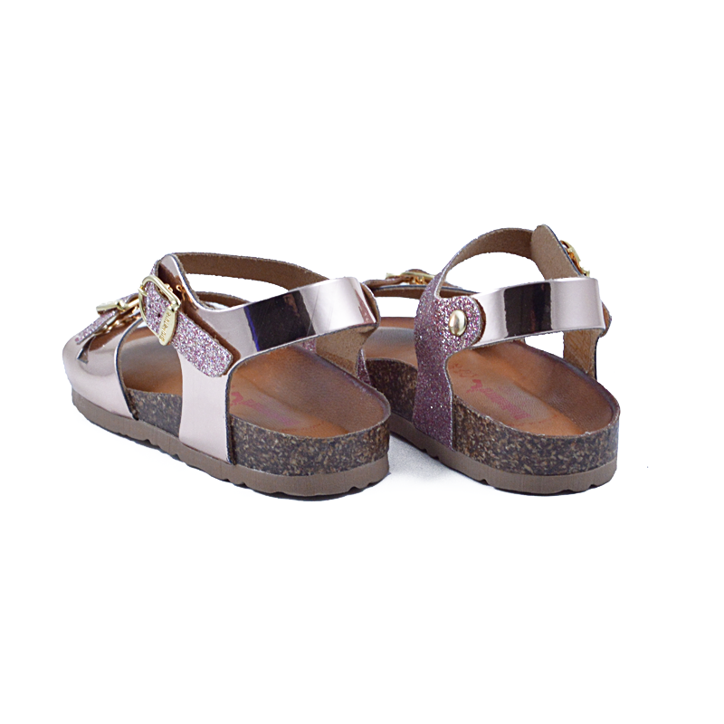 Bionatura Πέδιλο Κορίτσι 1005 - ΡΟΖ-GLITTER Bionatura παιδικό πέδιλο για κορίτσια που θέλουν άνεση και λάμψη!