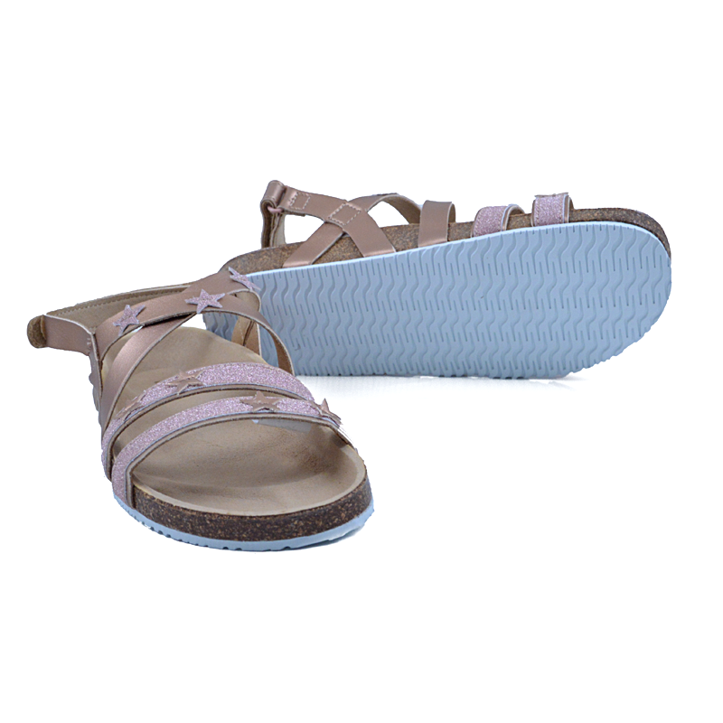 Mayoral Πέδιλο Κορίτσι 20-45177 - 055 Mayoral παιδικό πέδιλο για κορίτσια σε μπρονζέ χρώμα διακοσμημένο με όμορφα αστεράκια!