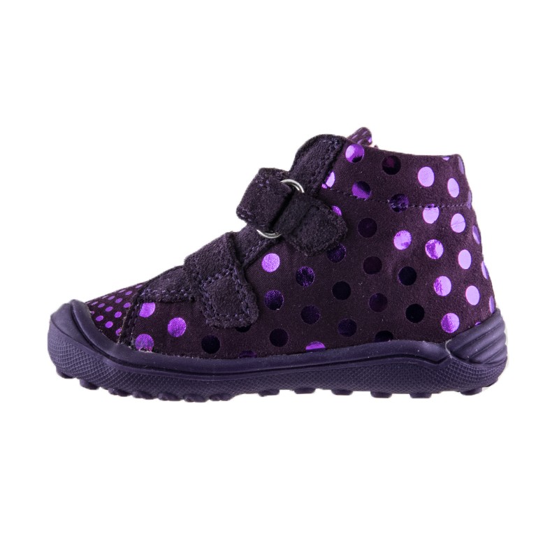 Agatha Ruiz De La Prada Μποτακι Κοριτσι 171910 - ΜΩΒ AGATHA RUIZ DE LA PRADA παιδικό μποτάκι για κορίτσι, σε μωβ ή φούξια, με διπλό velcro και εντυπωσιακά διακοσμητικά σχέδια.