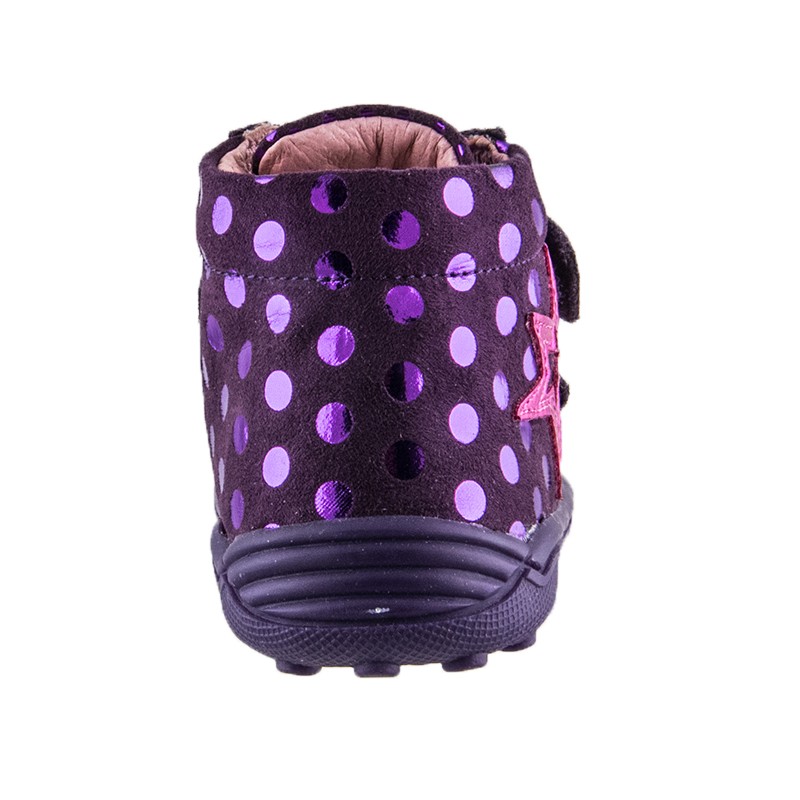 Agatha Ruiz De La Prada Μποτακι Κοριτσι 171910 - ΜΩΒ AGATHA RUIZ DE LA PRADA παιδικό μποτάκι για κορίτσι, σε μωβ ή φούξια, με διπλό velcro και εντυπωσιακά διακοσμητικά σχέδια.