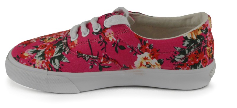 Lelli Kelly Πανινο Κοριτσι LK7274 - ΦΟΥΞΙΑ Πάνινο LELLI KELLY για κορίτσι, σε εντυπωσιακό κόκκινο φλοράλ, με λευκή σόλα και λευκό κορδόνι.