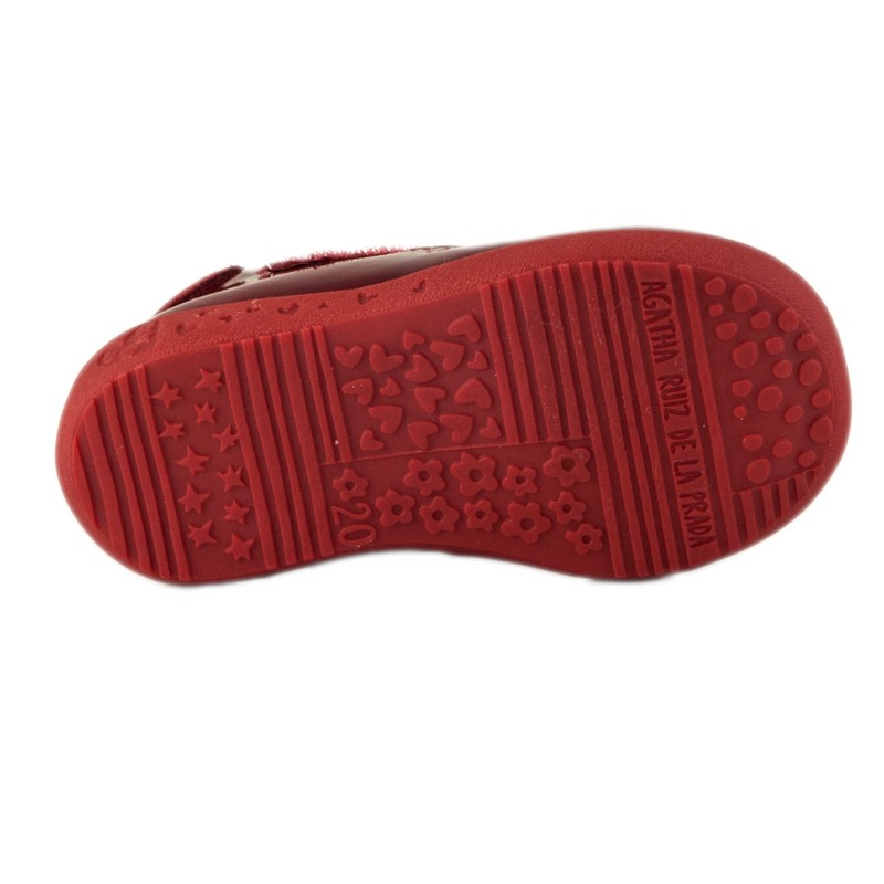 Agatha Ruiz De La Prada Μπαρετα Κοριτσι 151904 - ΚΟΚΚΙΝΟ AGATHA RUIZ DE LA PRADA παιδικά παπούτσια με μπαρέτα.