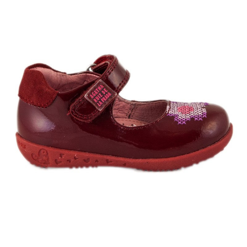 Agatha Ruiz De La Prada Μπαρετα Κοριτσι 151904 - ΚΟΚΚΙΝΟ AGATHA RUIZ DE LA PRADA παιδικά παπούτσια με μπαρέτα.