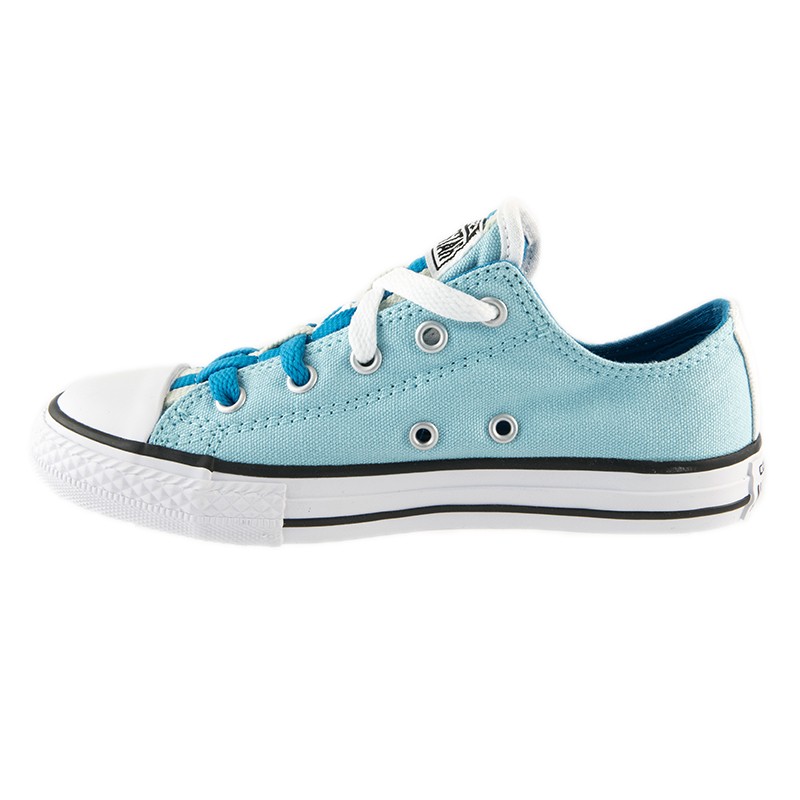 All Star Πανινο Unisex 651745C - ΤΥΡΚΟΥΑΖ Πάνινο All Star unisex, σε τυρκουάζ χρώμα, με χοντρή λευκή σόλα από καουτσούκ, που πλαισιώνεται από δύο μαύρες γραμμές.