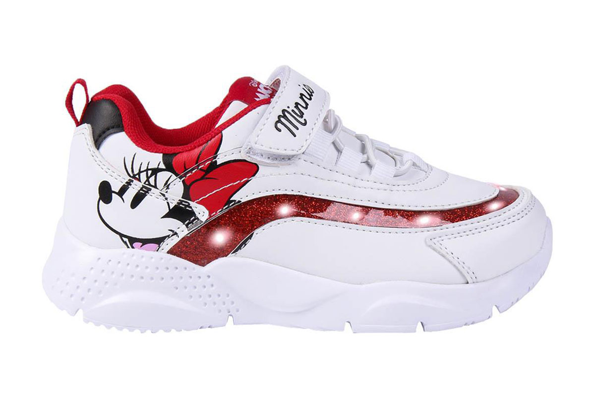 ΠΑΙΔΙΚΑ ΑΘΛΗΤΙΚΑ ΠΑΠΟΥΤΣΙΑ MINNIE MOUSE ΜΕ ΦΩΤΑΚΙΑ WHITE ΠΑΙΔΙΚΑ ΑΘΛΗΤΙΚΑ ΠΑΠΟΥΤΣΙΑ MINNIE MOUSE ΜΕ ΦΩΤΑΚΙΑ WHITE