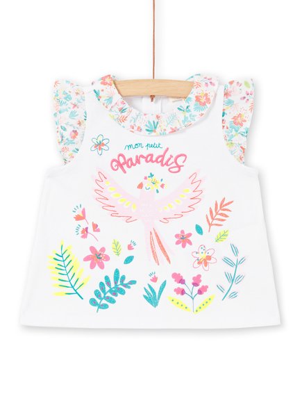 ΒΡΕΦΙΚΗ ΚΟΝΤΟΜΑΝΙΚΗ ΜΑΚΟ ΜΠΛΟΥΖΑ ΓΙΑ ΚΟΡΙΤΣΙ - ΛΕΥΚΟ ΒΡΕΦΙΚΗ ΚΟΝΤΟΜΑΝΙΚΗ ΜΑΚΟ ΜΠΛΟΥΖΑ ΓΙΑ ΚΟΡΙΤΣΙ - ΛΕΥΚΟ