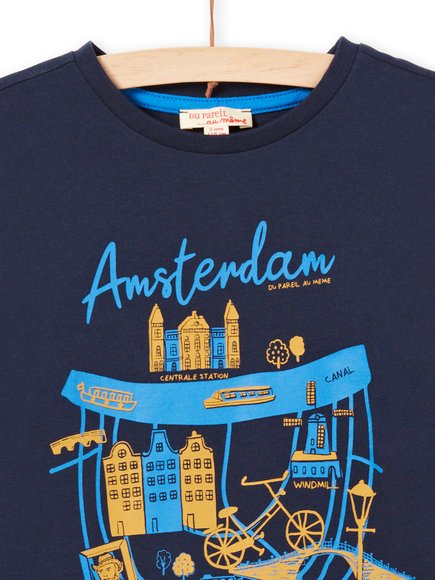 ΠΑΙΔΙΚΗ ΜΑΚΡΥΜΑΝΙΚΗ ΜΑΚΟ ΜΠΛΟΥΖΑ ΓΙΑ ΑΓΟΡΙΑ - ΣΚΟΥΡΟ ΜΠΛΕ Παιδικη Μακρυμανικη Μακο Μπλουζα Για Αγορια