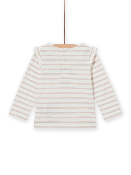 ΒΡΕΦΙΚΗ ΜΑΚΡΥΜΑΝΙΚΗ ΜΑΚΟ ΜΠΛΟΥΖΑ ΓΙΑ ΚΟΡΙΤΣΙΑ - ΕΚΡΟΥ Βρεφικη Μακρυμανικη Μακο Μπλουζα Για Κοριτσια