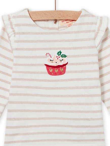 ΒΡΕΦΙΚΗ ΜΑΚΡΥΜΑΝΙΚΗ ΜΑΚΟ ΜΠΛΟΥΖΑ ΓΙΑ ΚΟΡΙΤΣΙΑ - ΕΚΡΟΥ Βρεφικη Μακρυμανικη Μακο Μπλουζα Για Κοριτσια