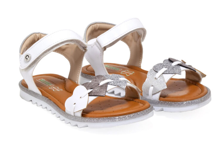 CROCODILINO ΠΑΙΔΙΚΑ ΠΕΔΙΛΑ ΑΝΑΤΟΜΙΚΑ GLITTER ΚΡΔΙΕΣ WHITE