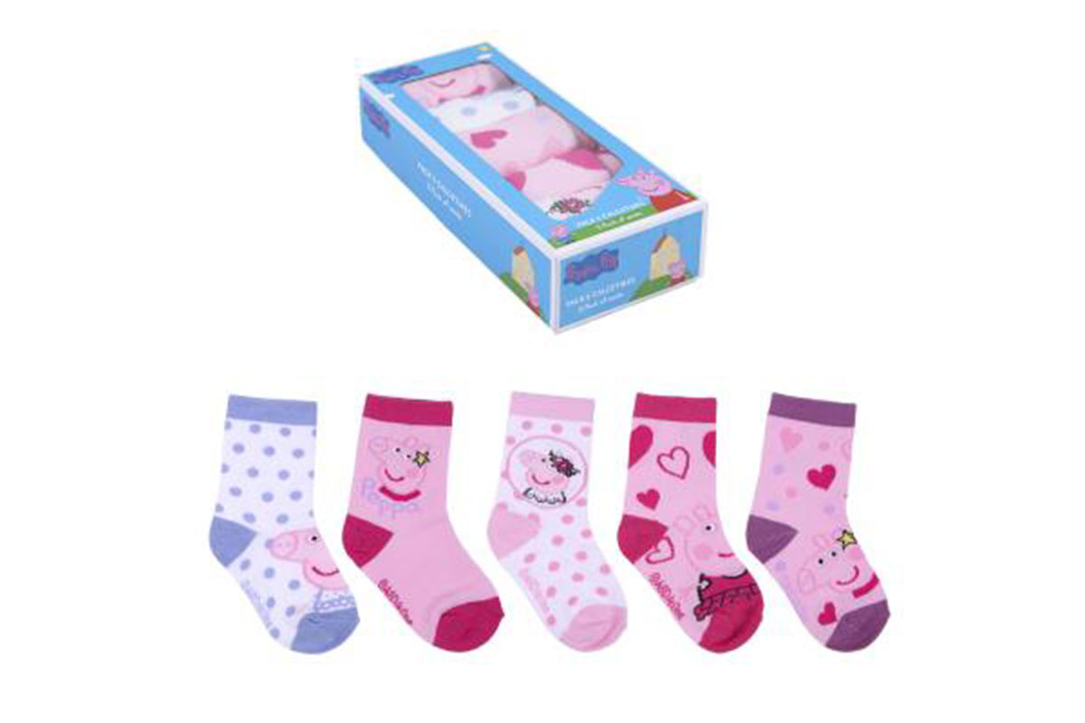 ΠΑΙΔΙΚΕΣ ΣΕΤ ΚΑΛΤΣΕΣ PEPPA PIG 5ΤΜΧ PINK ΠΑΙΔΙΚΕΣ ΣΕΤ ΚΑΛΤΣΕΣ PEPPA PIG 5ΤΜΧ PINK