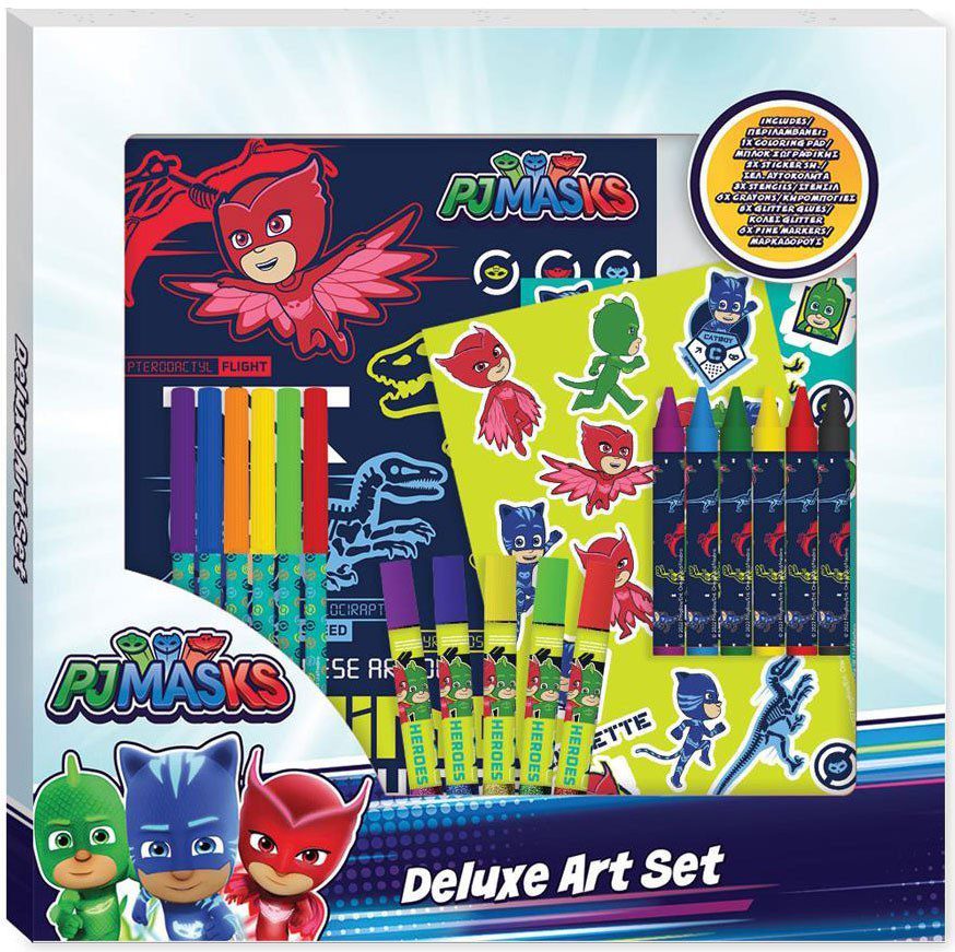 Παιδικο Σετ Χρωματισμου Deluxe Pj Masks Παιδικο Σετ Χρωματισμου Deluxe Pj Masks