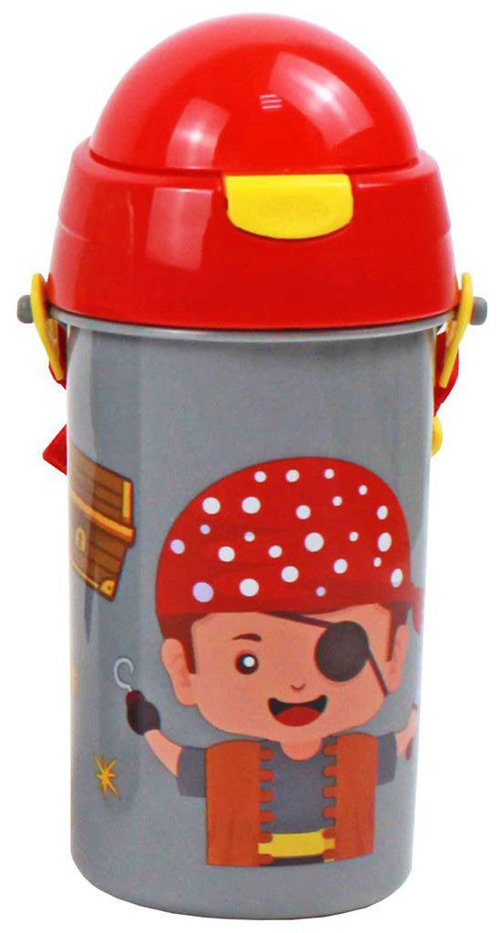 Παγουρι Νηπιου Πλαστικο Με Καλαμακι 500ml Pirate Παγουρι Νηπιου Πλαστικο Με Καλαμακι 500ml Pirate
