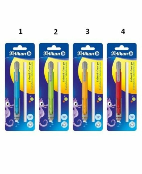 Pelikan Γομολάστιχα Click Eraser Με Ανταλλακτικό-4 Σχέδια
