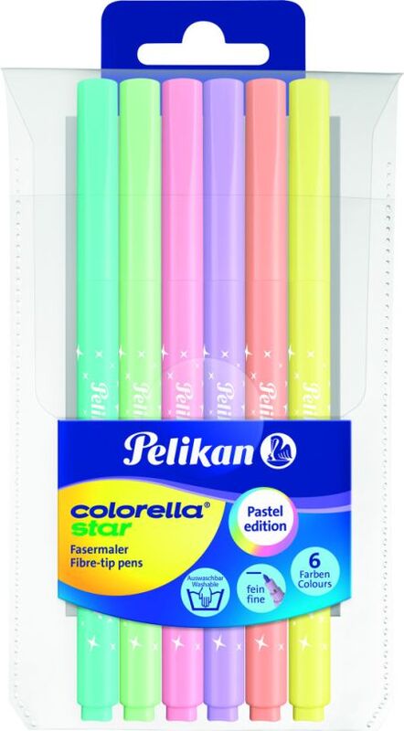 Pelikan Μαρκαδόροι Λεπτοί Colorela Star Pastel C302-6 Χρώματα