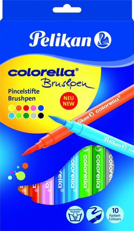 Pelikan Μαρκαδόροι Λεπτοί Colorela Brushpen-10 Χρώματα
