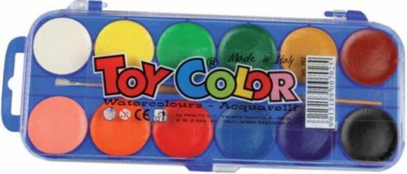 Νεροχρώματα 12 Χρώματα Toy Colour