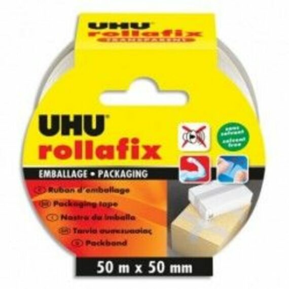UHU Rollafix Διάφανη Ταινία Συσκευασίας 50mX50mm