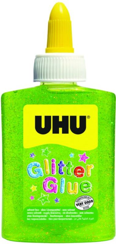 UHU Glitter Glue Green Bottle 90gr