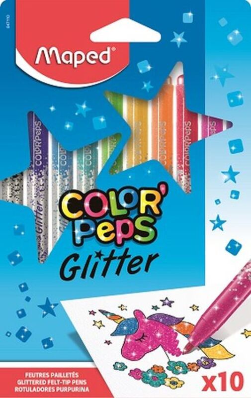 Maped Μαρκαδόροι Color'Peps Glitter 10 Τμχ