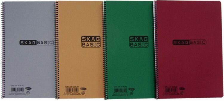 Skag Τετράδιο Basic Σπιράλ 17x25 5 Θεμάτων 80gr. - 1Τμχ