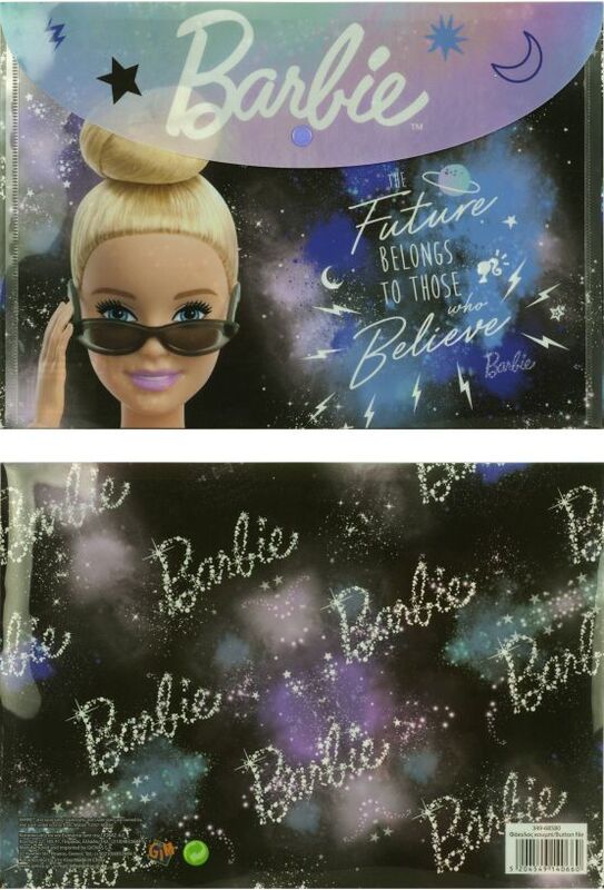 Barbie Φάκελος Κουμπί Α4 PP-1Τμχ
