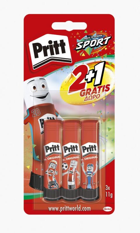 Pritt Κόλλα Stick 3x11gr