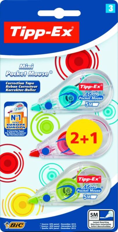 Bic Διορθωτική Ταινία Tipp-Ex Mpm Fashion 2+1 Bic Διορθωτική Ταινία Tipp-Ex Mpm Fashion 2+1