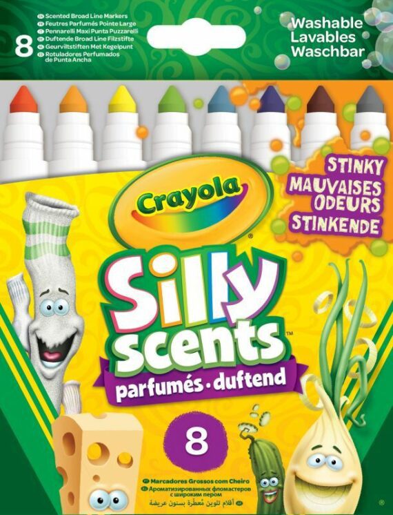 Crayola Wash.Silly Scents Μαρκαδόροι 8Τμχ