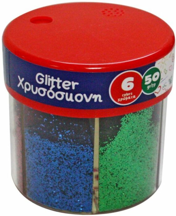 The Littlies Glitter Σκόνη 6 Χρώματα-50gr