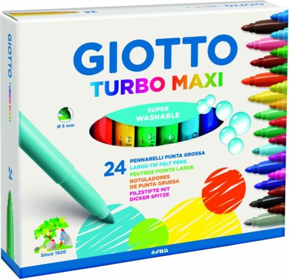Giotto Μαρκαδόροι Turbo Maxi 24Τμχ