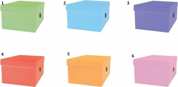 The Littlies Κουτί Αποθήκευσης 33x24x18cm-6 Χρώματα