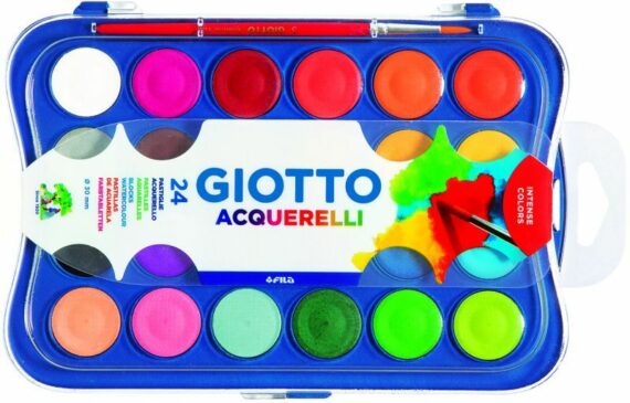 Giotto Νερομπογιά-24 Χρώματα