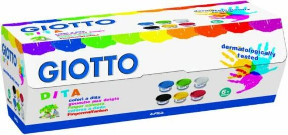 Giotto Δακτυλομπογιές 100ml-6 Χρώματα