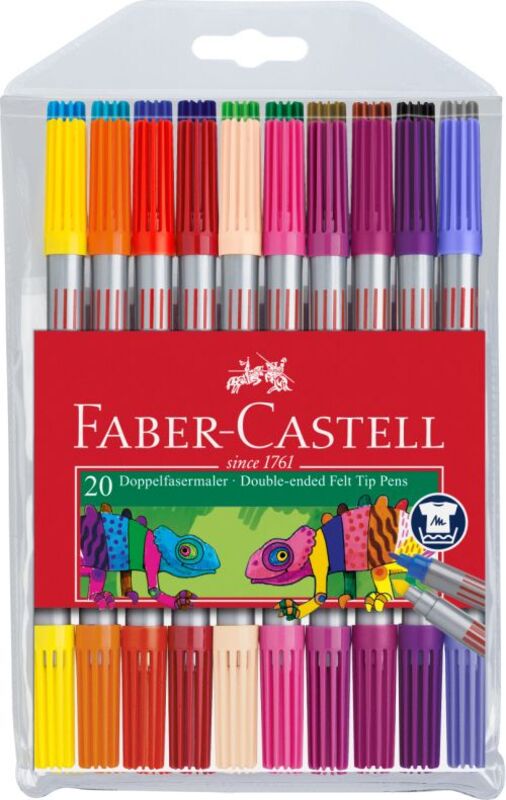 Faber Castell Μαρκαδόροι Διπλοί 20Τμχ