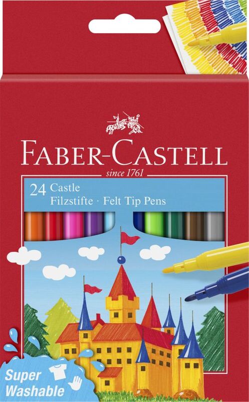 Faber Castell Μαρκαδόροι Super Washable Σετ 24Τμχ