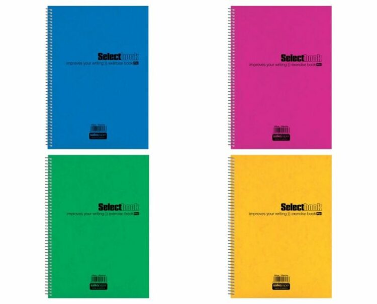 Salko Τετράδιο Select Σπιράλ 17x25cm 4 Θέματων 120 Φύλλων 4 Χρώματα-1Τμχ