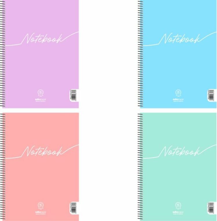 Salko Τετράδιο Notebook Σπιράλ A4 1 Θέμα 30 Φύλλων 4 Σχέδια-1Τμχ
