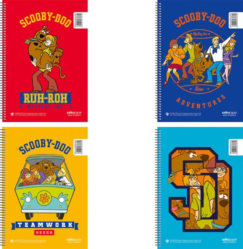 Salko Τετράδιο Scooby Doo Σπιράλ 17x25cm 3 Θεμάτων 90 Φύλλων 4 Σχέδια-1Τμχ Salko Τετράδιο Scooby Doo Σπιράλ 17x25cm 3 Θεμάτων 90 Φύλλων 4 Σχέδια-1Τμχ