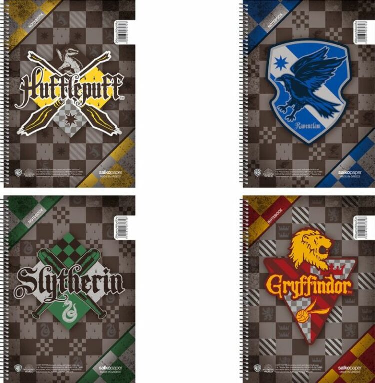 Salko Τετράδιο Harry Potter School Pride Σπιράλ A4 2 Θεμάτων 60 Φύλλων 4 Σχέδια-1Τμχ