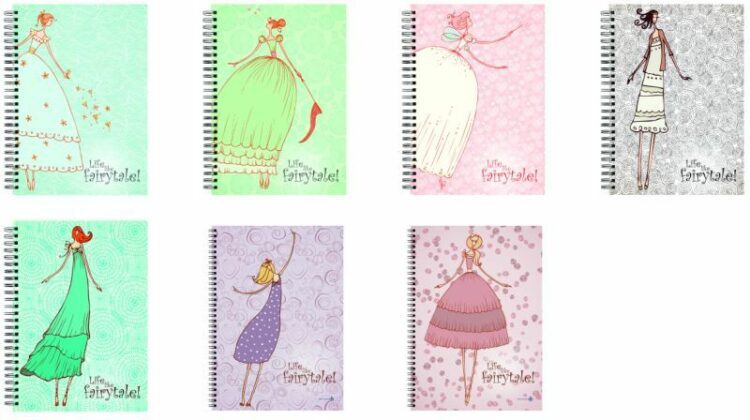 A&G Τετράδιο Fairytale Σπιράλ 17x25 2 Θεμάτων 60 Φύλλων-1Τμχ