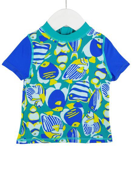 Βρεφικη Αντηλιακη Μπλουζα Θαλασσης  Για Αγορια - Πολυχρωμο
